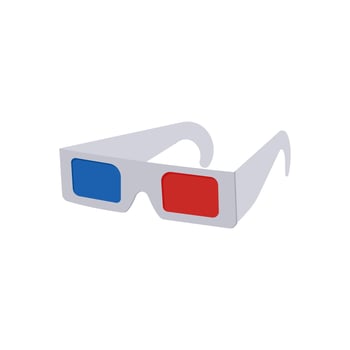 3D Glasses, Exhibition illustration vector