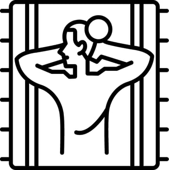 Sun Bath Line Icon Design Element vector