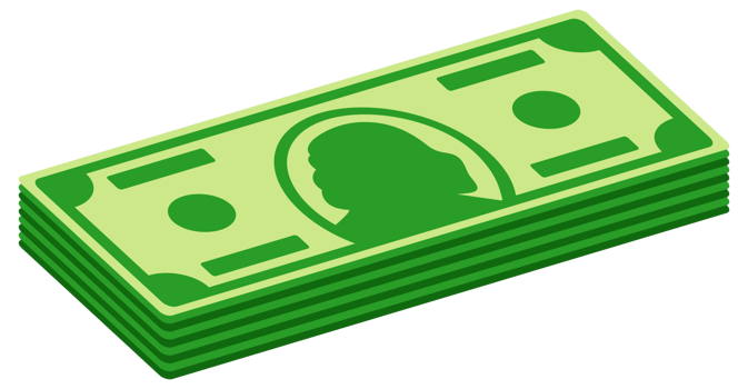 Set of packs paper money. Dollar bills. Stack of currency banknotes. illustration png