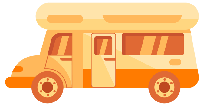 Camping Truck. Various RV or house trailers. Camper cars. Mobile auto vehicles png