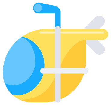 Submarines set. Underwater boat, ship. Sea vehicles with periscope. png
