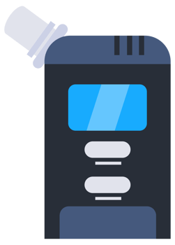 Portable breathalyzer. Device for determining the intoxication of a person. png