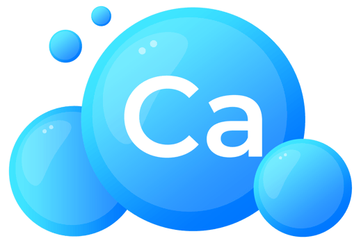 Minerals Calcium Ca and Vitamin for health. Chemical element of periodic table png