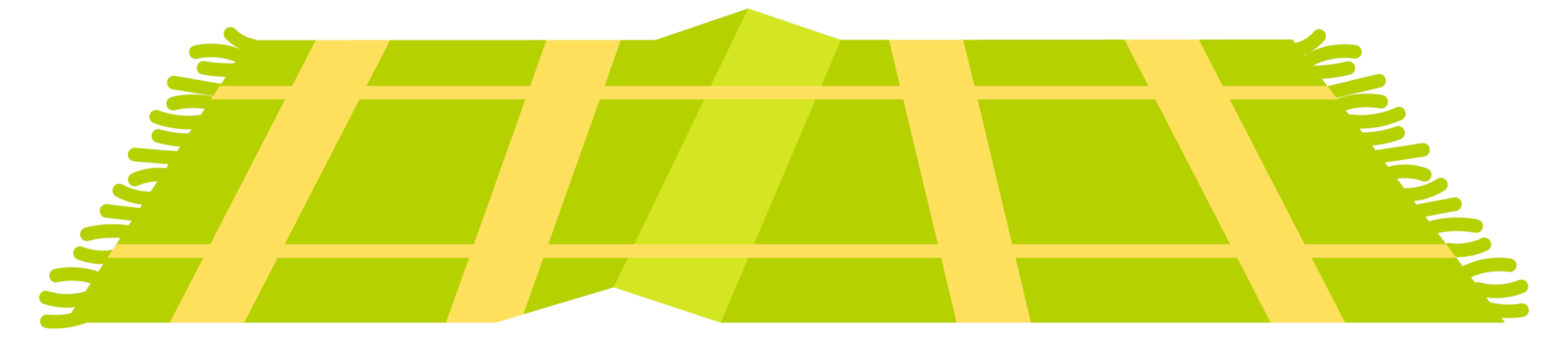Set of different colorful carpets and rugs lying on the floor, interior design elements in flat style png
