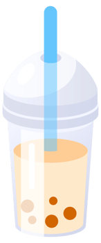 Bubble and Milk tea set. Juice cup. Tea tasty takeaway, tapioca splash bubble. Asian Taiwanese drink. png