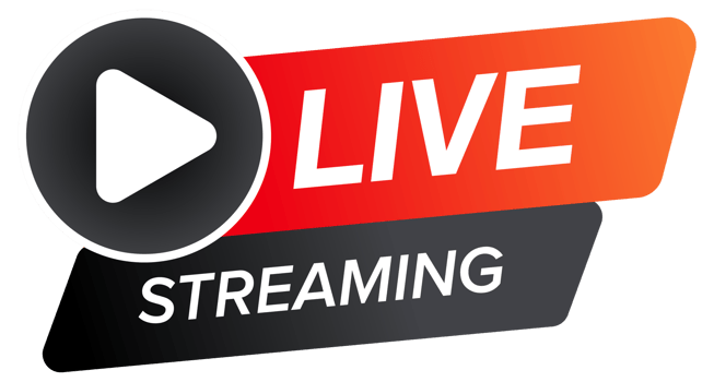 Collection of modern live stream icons and badges in different styles and shapes. png