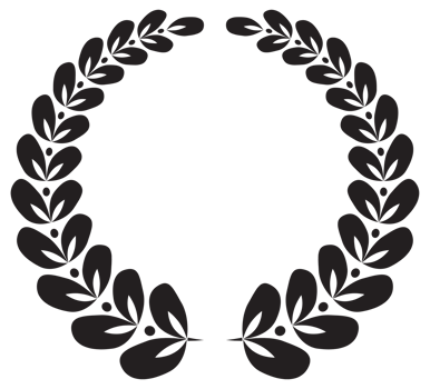 Simple black laurel wreath set. Different frame design elements. illustration png