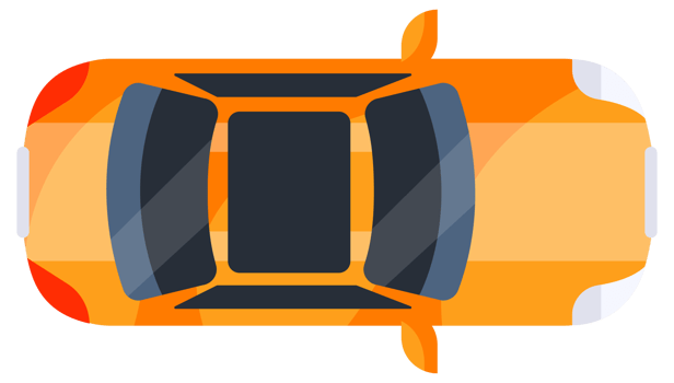 Car top view. Urban civilian vehicle. Automobile car. Auto transport. png
