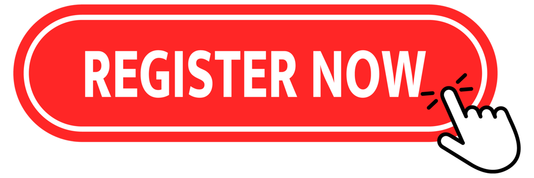 Register Now Button with pointer clicking. Web button. Finger Pressing. Click to Register Now Concept. illustration png