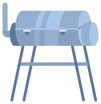 Portable Barbeque grills equipment set. Bbq oven png