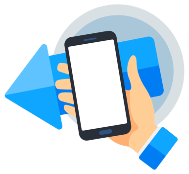 Easy Access to Technology Download Our App Promotion with QR Code and Smartphone Illustration png