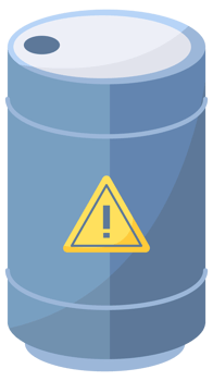 Containers toxic and chemical substances. Flammable waste set. Fuel oil barrel for transportation storage png