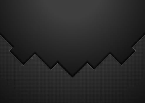 Black tech geometric concept background vector