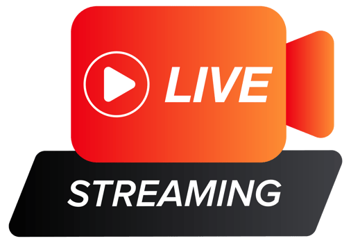 Collection of modern live stream icons and badges in different styles and shapes. png