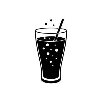 Paper coffee cup silhouette icon isolated on white background vector