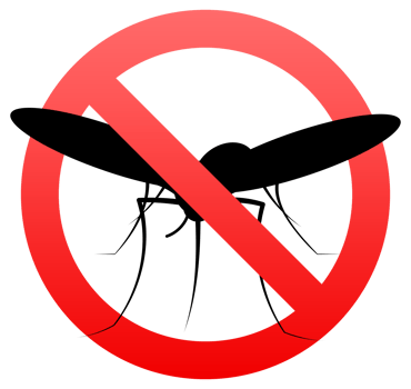 Mosquito silhouette with prohibited sign showing stop mosquitoes png