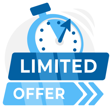 Stopwatch with LIMITED OFFER sign, symbolizing urgent sales promotion and exclusive time-sensitive deals png