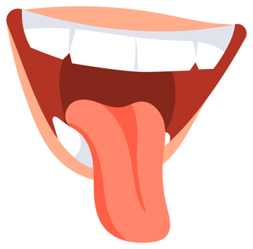 Funny mouths set. Talking mouth and lips. Smile with teeth, angry and laugh png