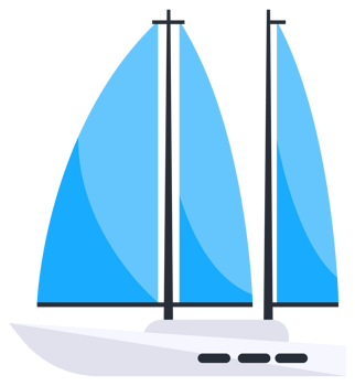 Luxury yachts, Motorboat and sailboats set. Sail vessel. Various types of water transport png