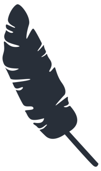 Collection of tropical plant leaf silhouettes, featuring a variety of shapes and sizes, ideal for botanical themes png