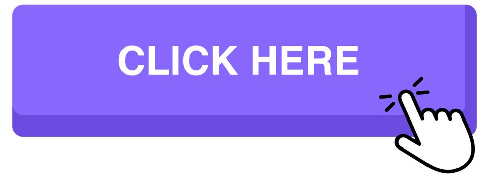 Click here button with hand cursor. Hand pointer clicking. illustration png
