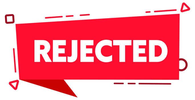 Approved and rejected label sticker. Green check mark yes and red cross no icon. stock illustration png