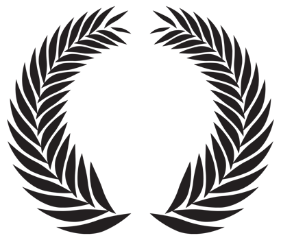 Simple black laurel wreath set. Different frame design elements. illustration png