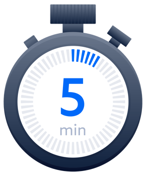 5 min timer and Stopwatch icons. Countdown symbol. Kitchen timer icon. illustration png