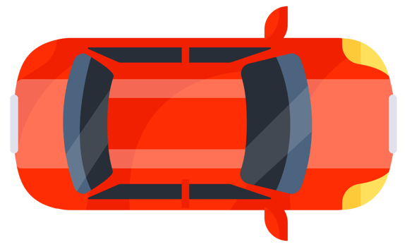 Car top view. Urban civilian vehicle. Automobile car. Auto transport. png