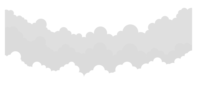 Abstract white cloud on blue sky. Border of clouds. stock illustration png