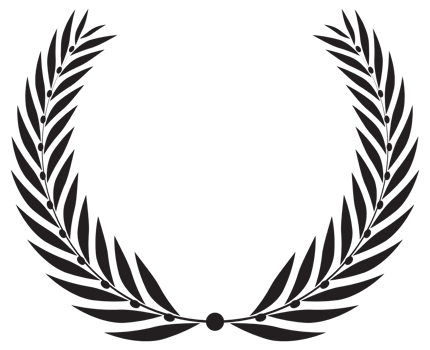 Simple black laurel wreath set. Different frame design elements. illustration png
