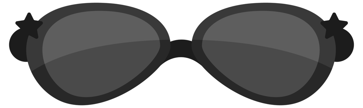 Fashion sunglasses accessory. Trendy plastic frame shades. Fashion Glasses png