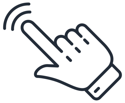 Mouse click cursor set. Pointer hand click. stock illustration. png