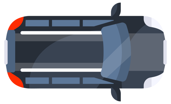 Car top view. Urban civilian vehicle. Automobile car. Auto transport. png