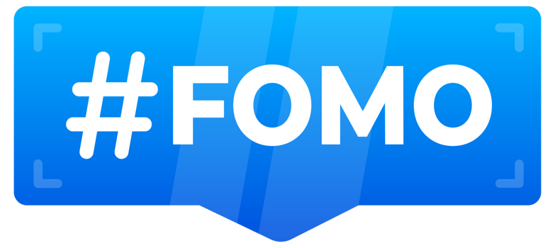 FOMO Hashtag Bubbles in Flat Design - A collection of modern, colorful speech bubbles with the FOMO hashtag, representing the fear of missing out in social media culture png