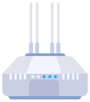 Wifi router set. Antenna connection internet, ethernet network. png