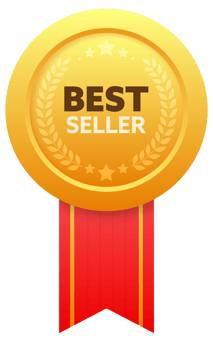 Gold medal for best seller. Retail badge. Best seller tag. stock illustration png