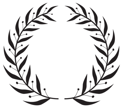 Simple black laurel wreath set. Different frame design elements. illustration png