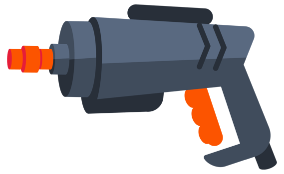 Pressure washing gun. Jet Spray on white background png