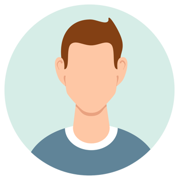 Set of different people avatars. User avatar in circle. illustration png