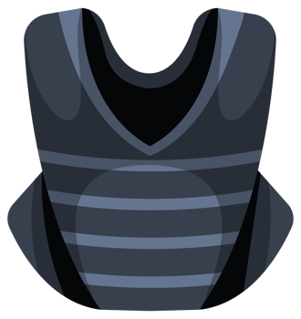 Set of baseball equipment lying on the ground, including a bat, a glove, a helmet, balls, shoes and a chest protector png