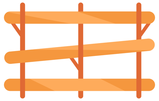 Wooden enclosures. Fences wood bars materials. Garden or farm palisade. Enclosure railing, banister. png