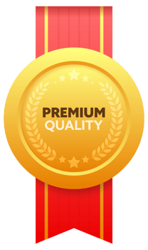 Premium quality Golden Medal. Quality Badges. stock illustration png