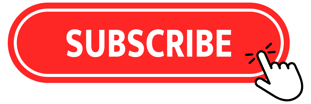 Subscribe Button with pointer clicking. Web button. Finger Pressing. Click to Subscribe Concept. illustration png