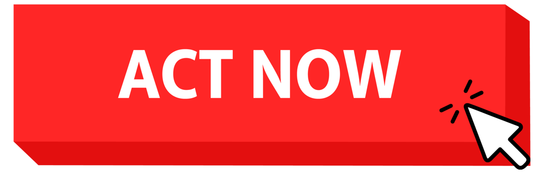 Act now Button with pointer clicking. Web button. Finger Pressing. Click to Act now Concept. illustration png