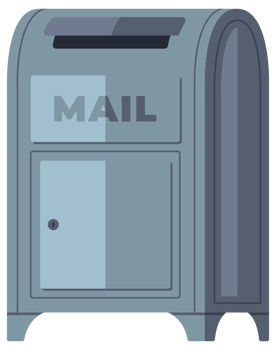 Collection of various mailboxes and postboxes, showcasing different designs and colors for receiving mail and correspondence png