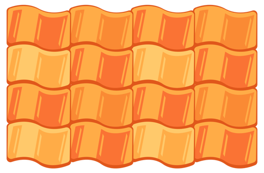 Roof tile textures, materials. Roof profile sheets for house or home roof. png