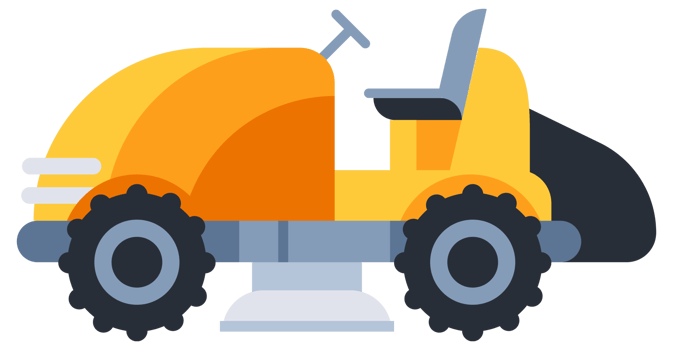 Lawnmower machine. Grass cutting. Garden machines mowing lawn leaves png