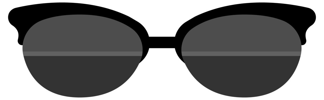 Fashion sunglasses accessory. Trendy plastic frame shades. Fashion Glasses png