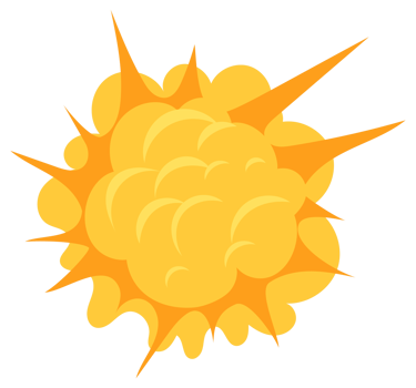 Boom Explode Effect Set. Explosions Collection. Bomb and dynamite explode effect png